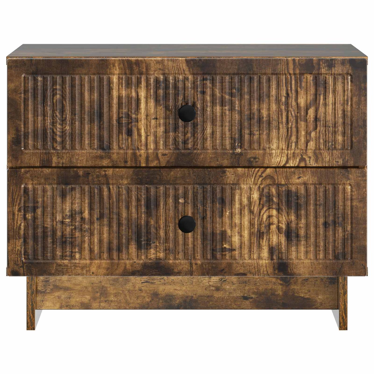 Bedside Cabinet Smoked Oak 62 x 34.5 x 47.5 cm Engineered Wood