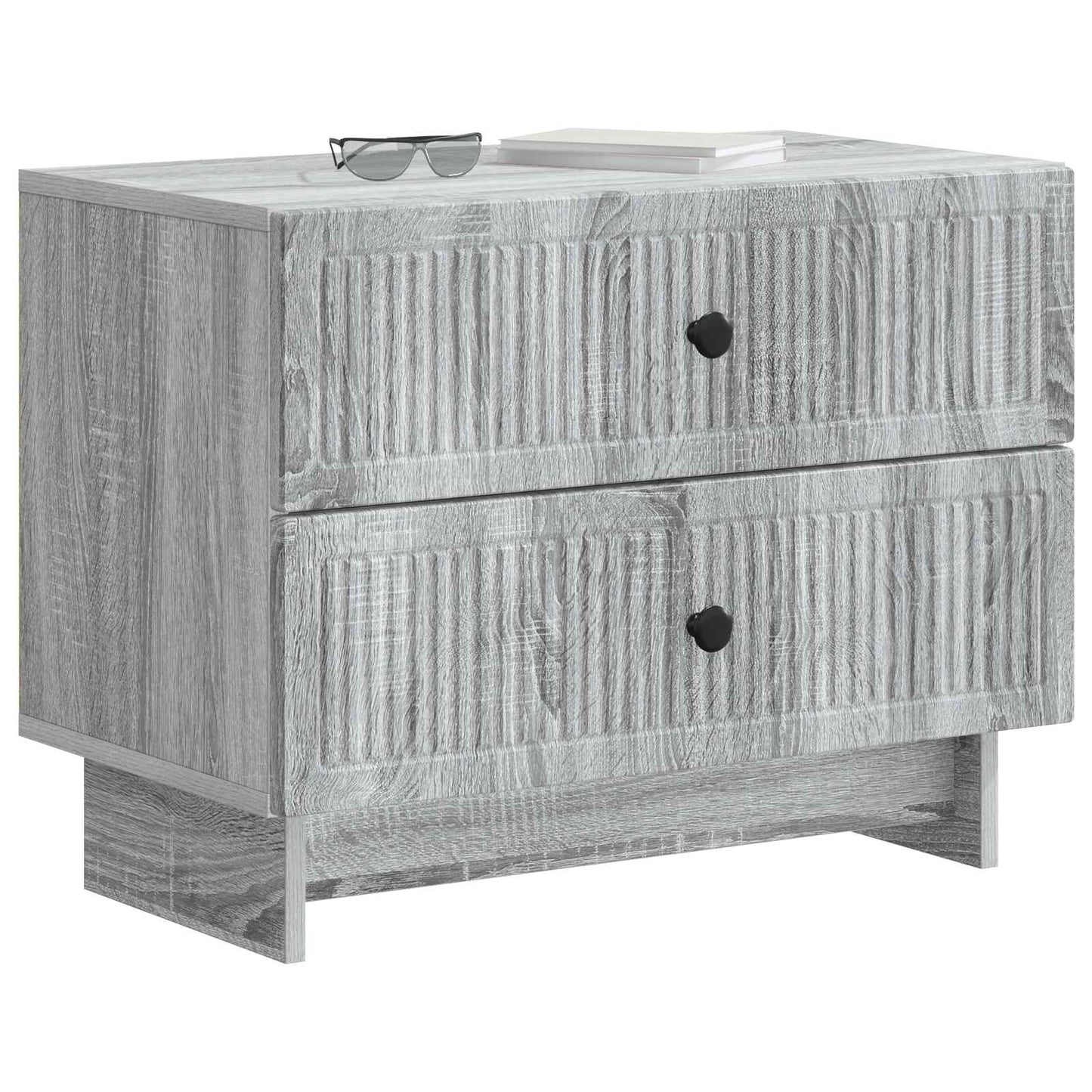Bedside Cabinet Grey Sonoma 62 x 34.5 x 47.5 cm Engineered Wood
