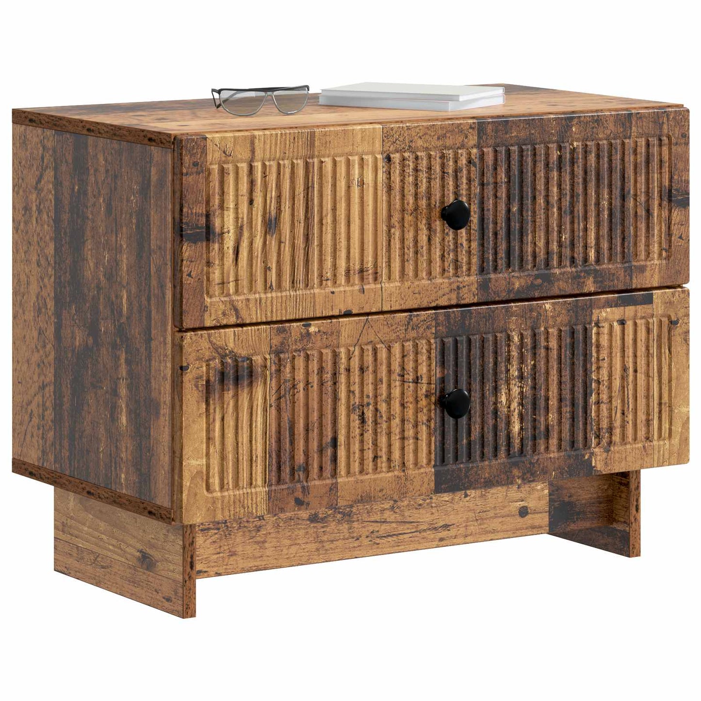 Bedside Cabinet Old Wood 62 x 34.5 x 47.5 cm Engineered Wood