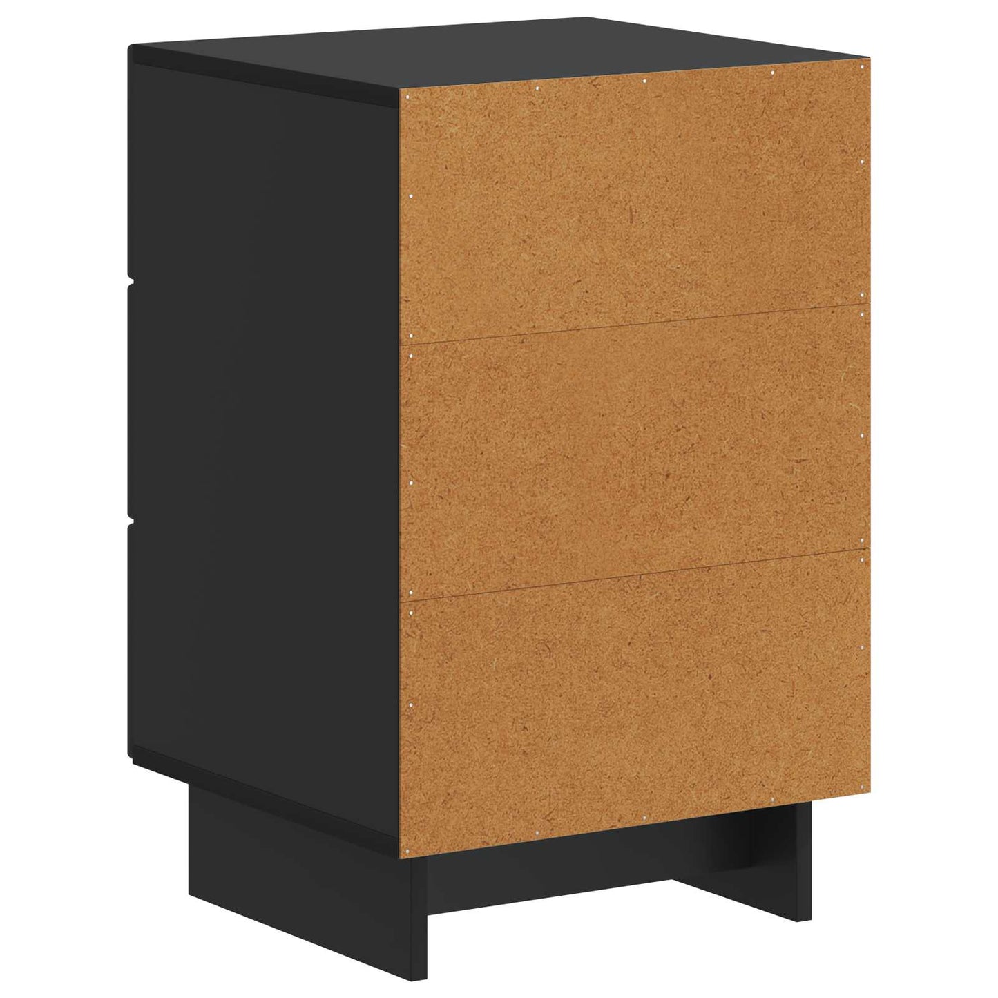 Bedside Cabinet Black 43 x 41 x 66.5 cm Engineered Wood