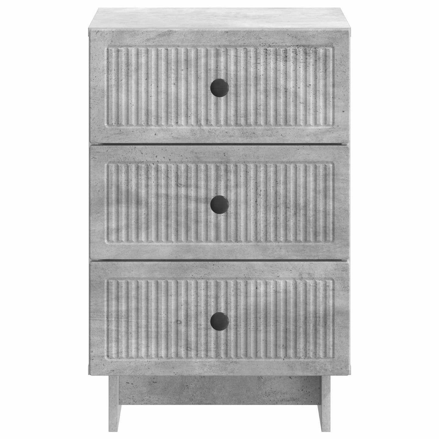 Bedside Cabinet Concrete Grey 43 x 41 x 66.5 cm Engineered Wood