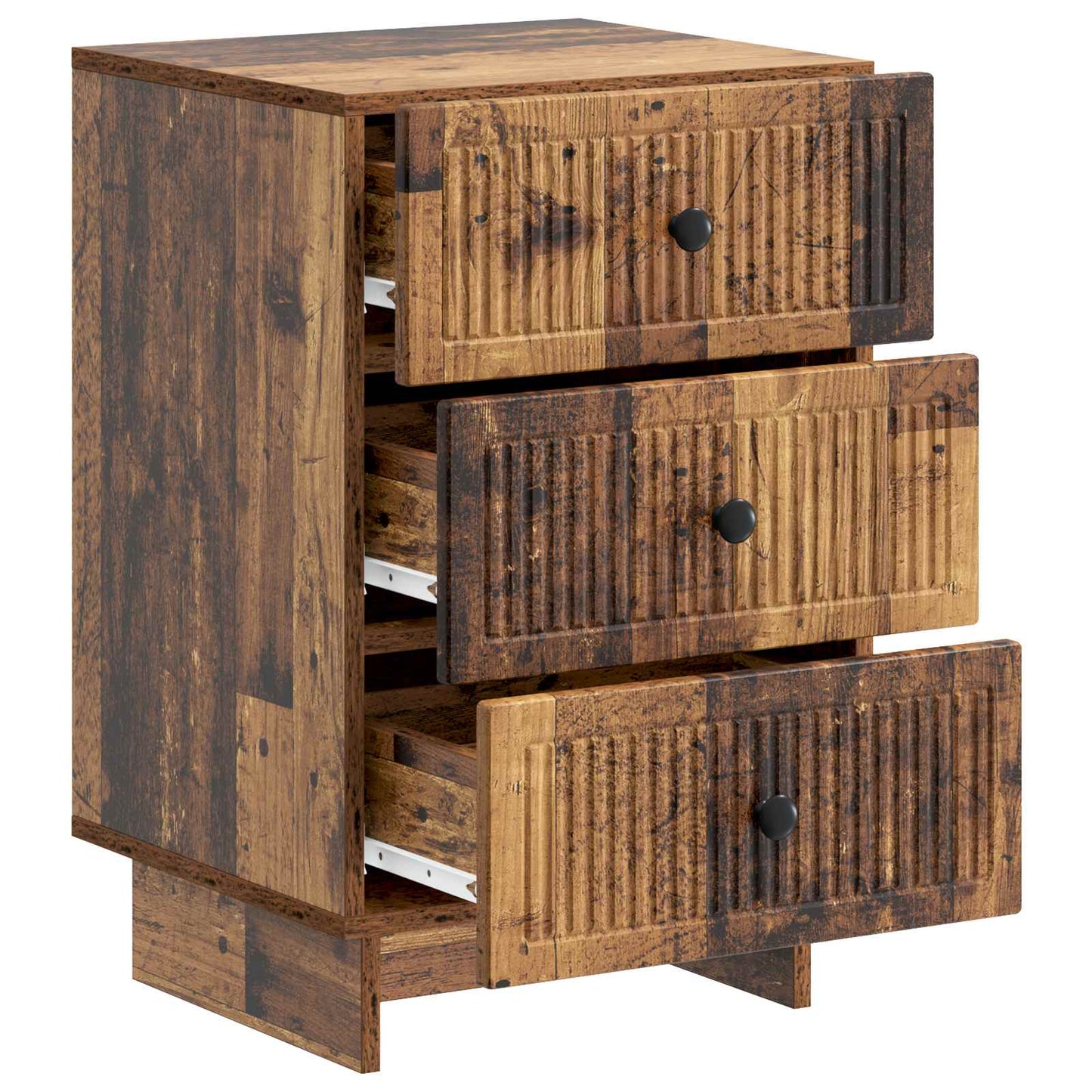 Bedside Cabinet Old Wood 43 x 41 x 66.5 cm Engineered Wood
