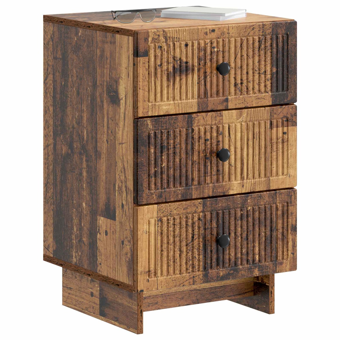 Bedside Cabinet Old Wood 43 x 41 x 66.5 cm Engineered Wood