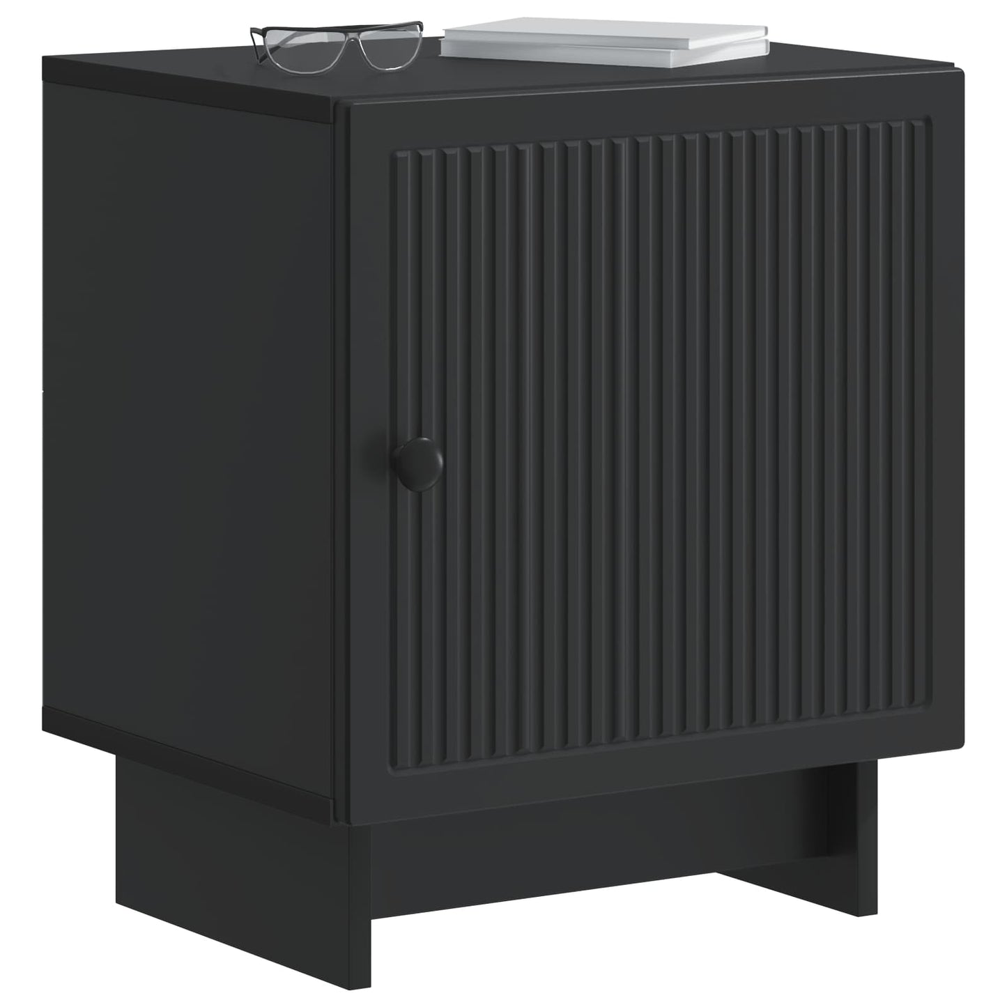 Bedside Cabinet Black 43 x 34.5 x 50 cm Engineered Wood