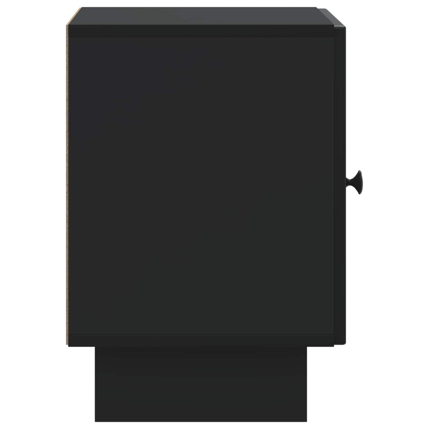 Bedside Cabinet Black 43 x 34.5 x 50 cm Engineered Wood