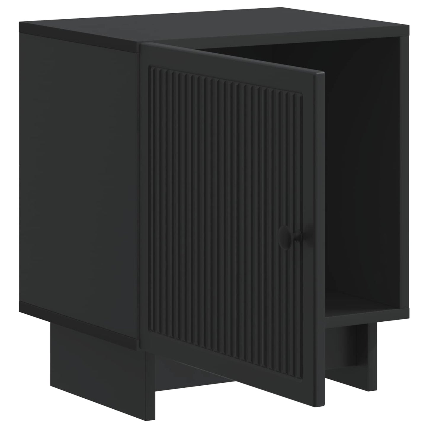 Bedside Cabinet 2 pcs Black 43 x 34.5 x 50 cm Engineered Wood