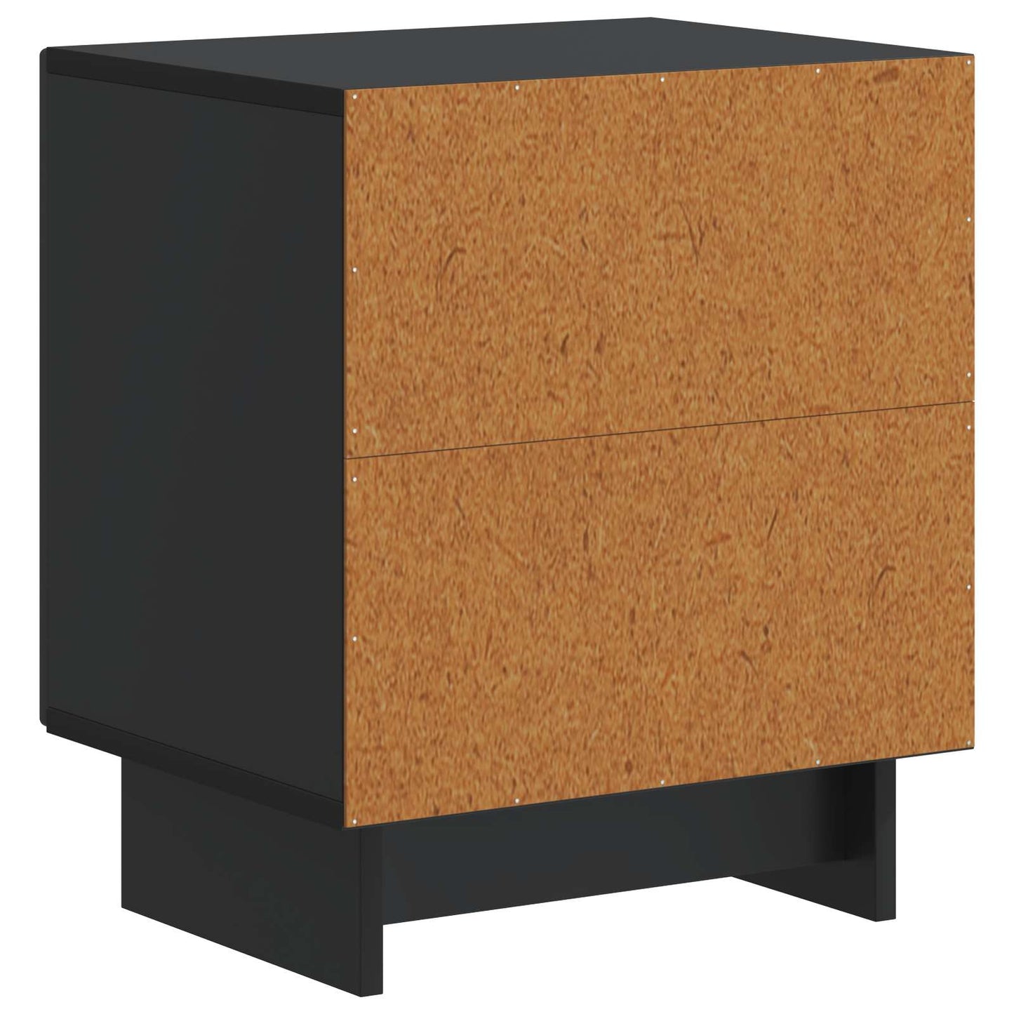Bedside Cabinet 2 pcs Black 43 x 34.5 x 50 cm Engineered Wood