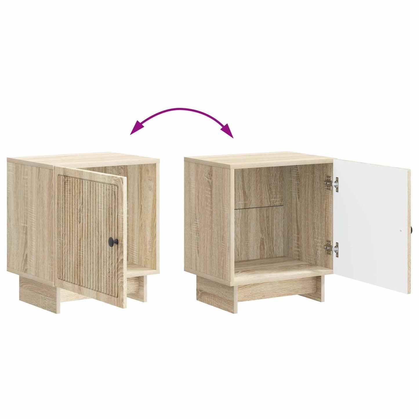 Bedside Cabinet 2 pcs Sonoma Oak 43 x 34.5 x 50 cm