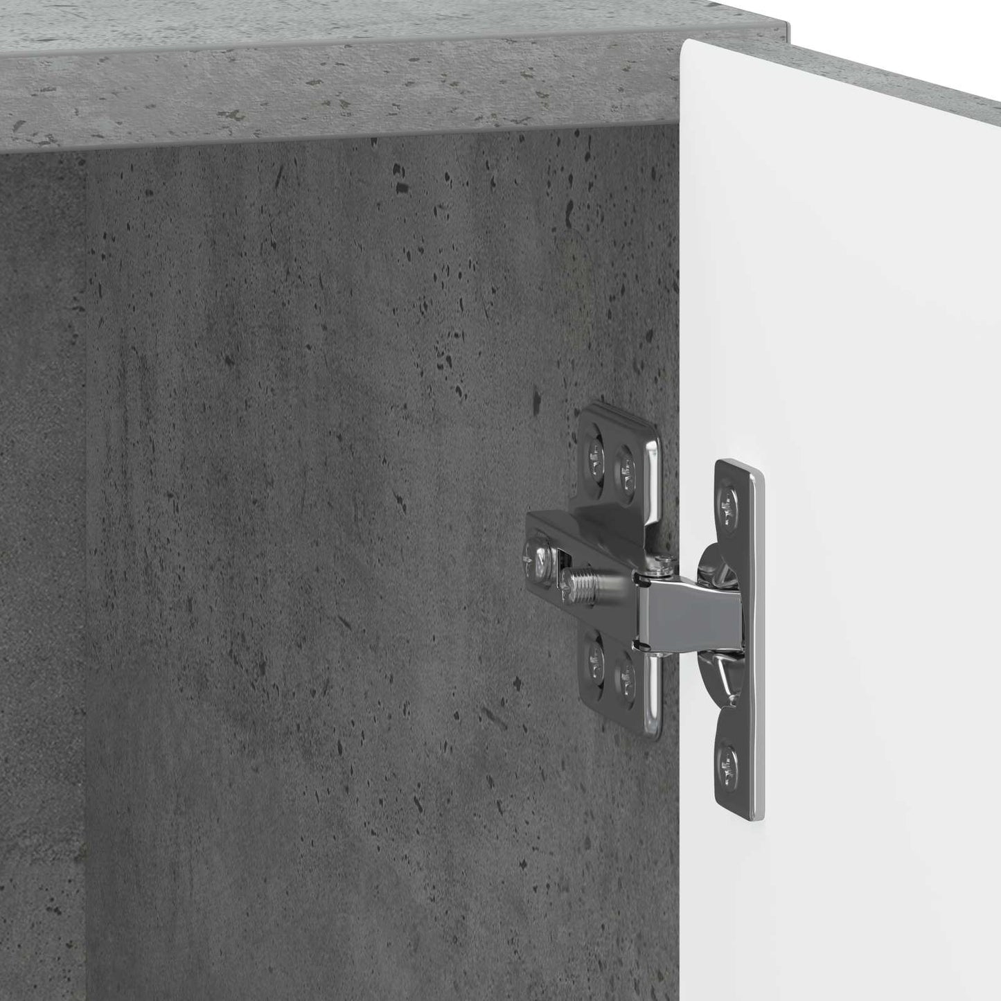 Bedside Cabinet Concrete Grey 43 x 34.5 x 50 cm Engineered Wood