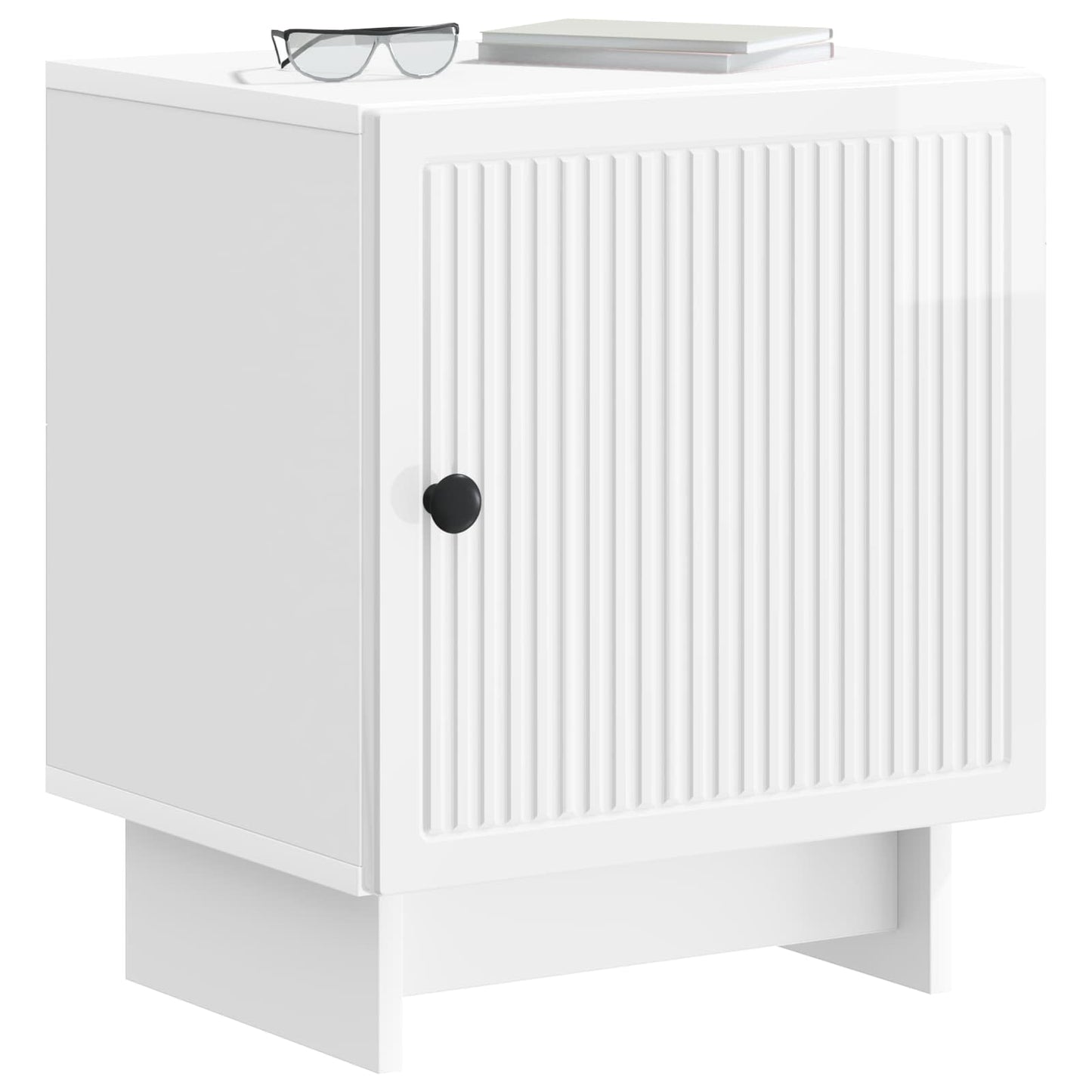 Bedside Cabinet 2 pcs High Gloss White 43 x 34.5 x 50 cm
