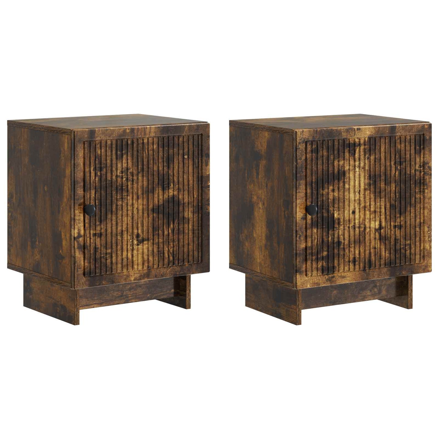 Bedside Cabinet 2 pcs Smoked Oak 43 x 34.5 x 50 cm