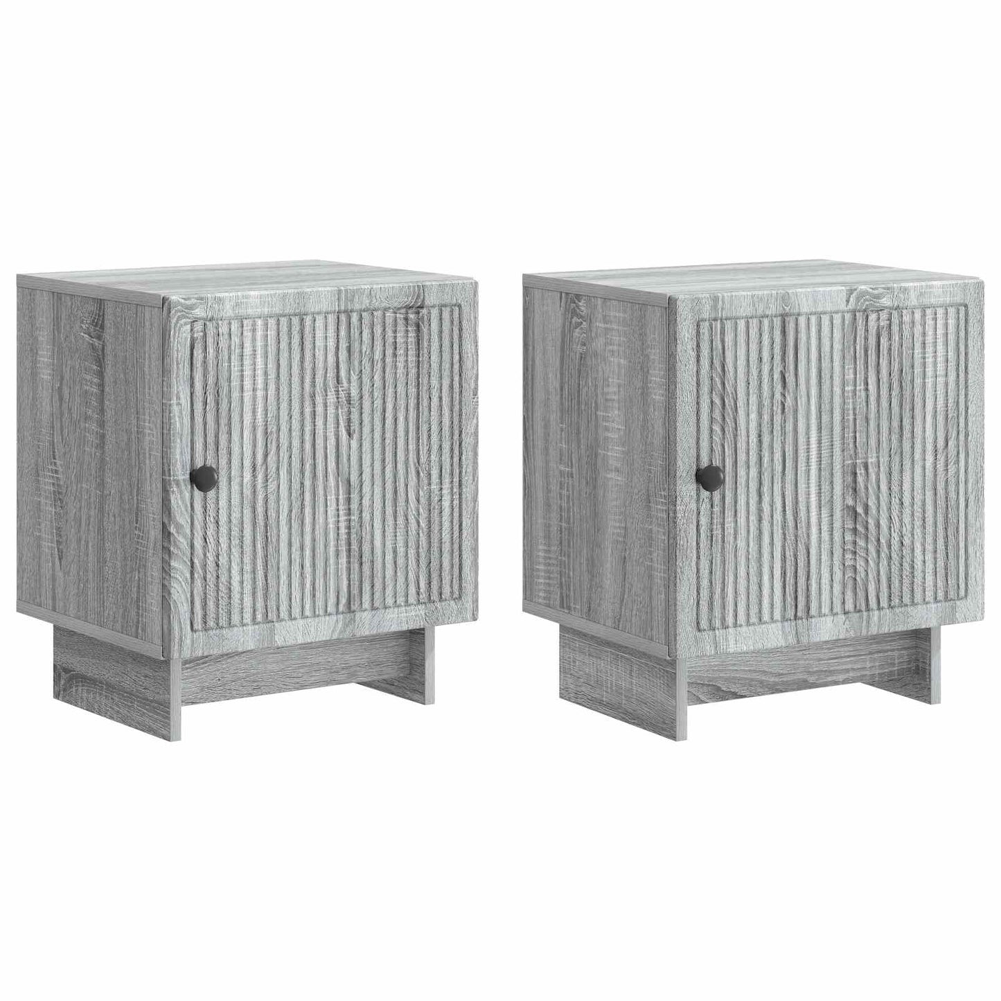 Bedside Cabinet 2 pcs Grey Sonoma 43 x 34.5 x 50 cm