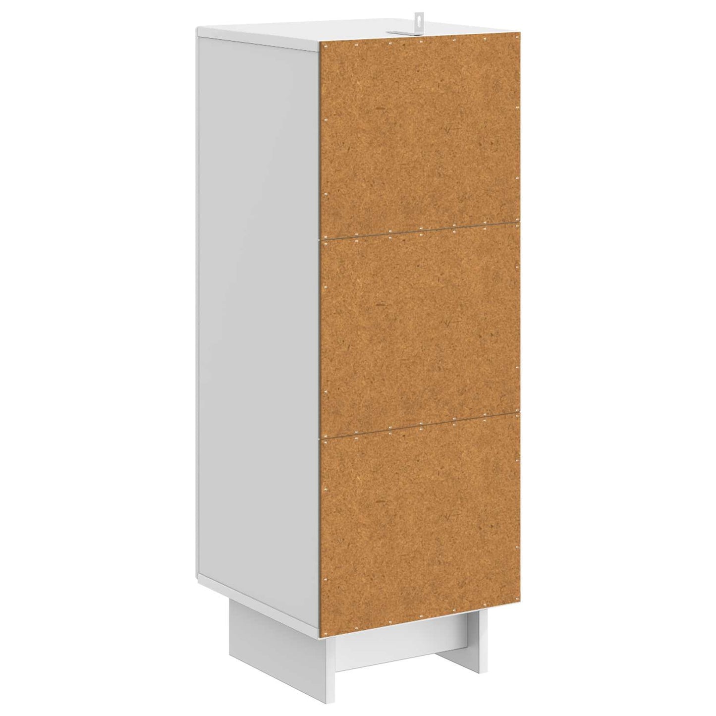Sideboard High Gloss White 33 x 34.5 x 90 cm Engineered Wood