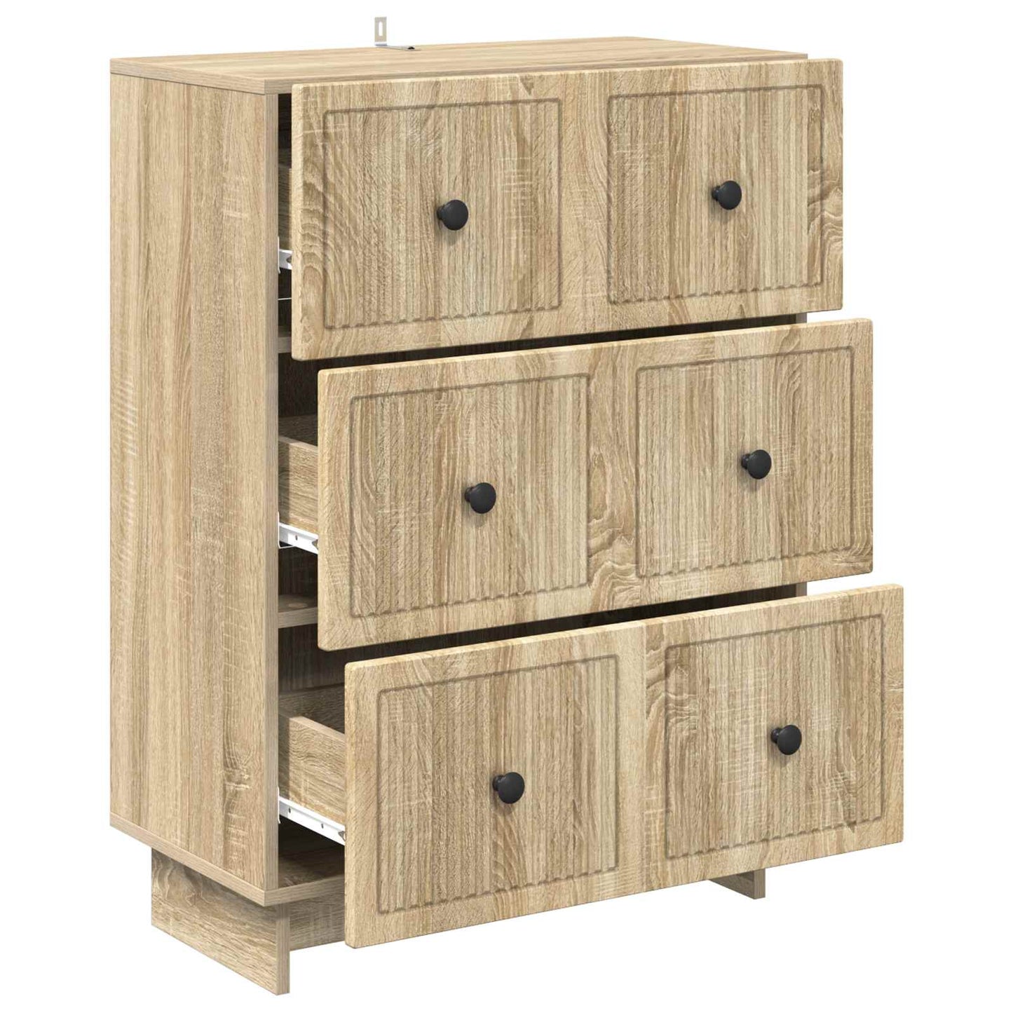 Drawer Cabinet Sonoma Oak 66 x 34.5 x 90 cm Engineered Wood