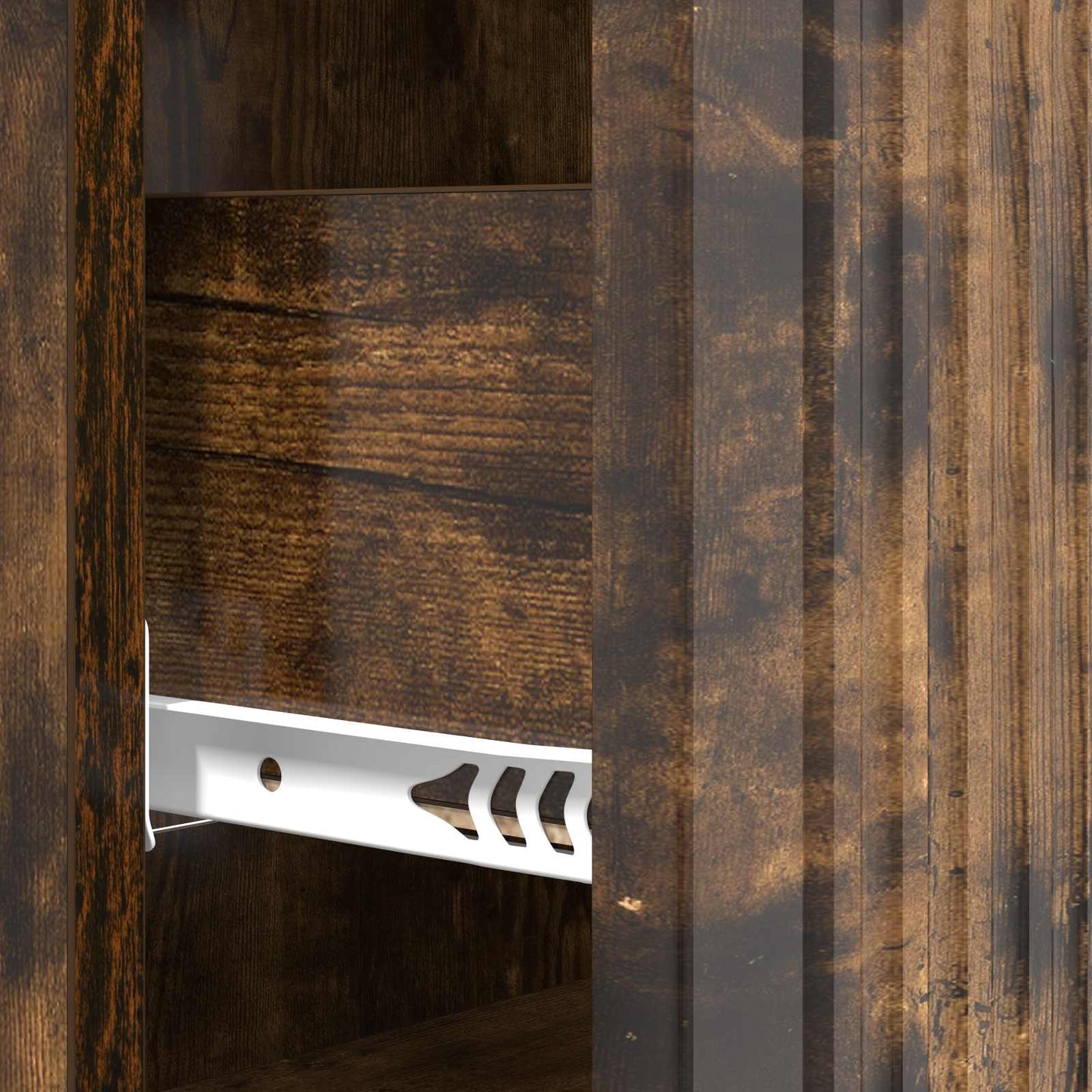 Drawer Cabinet Smoked Oak 66 x 34.5 x 90 cm Engineered Wood
