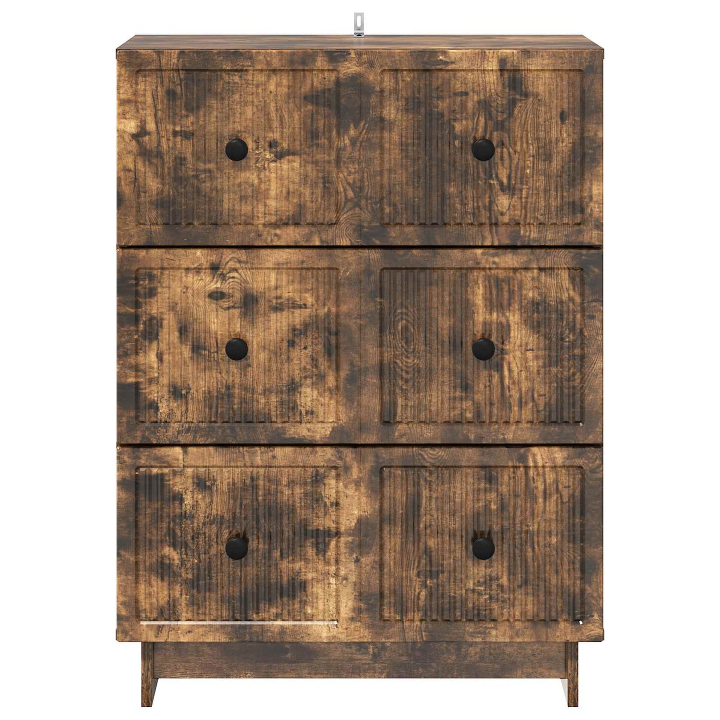 Drawer Cabinet Smoked Oak 66 x 34.5 x 90 cm Engineered Wood