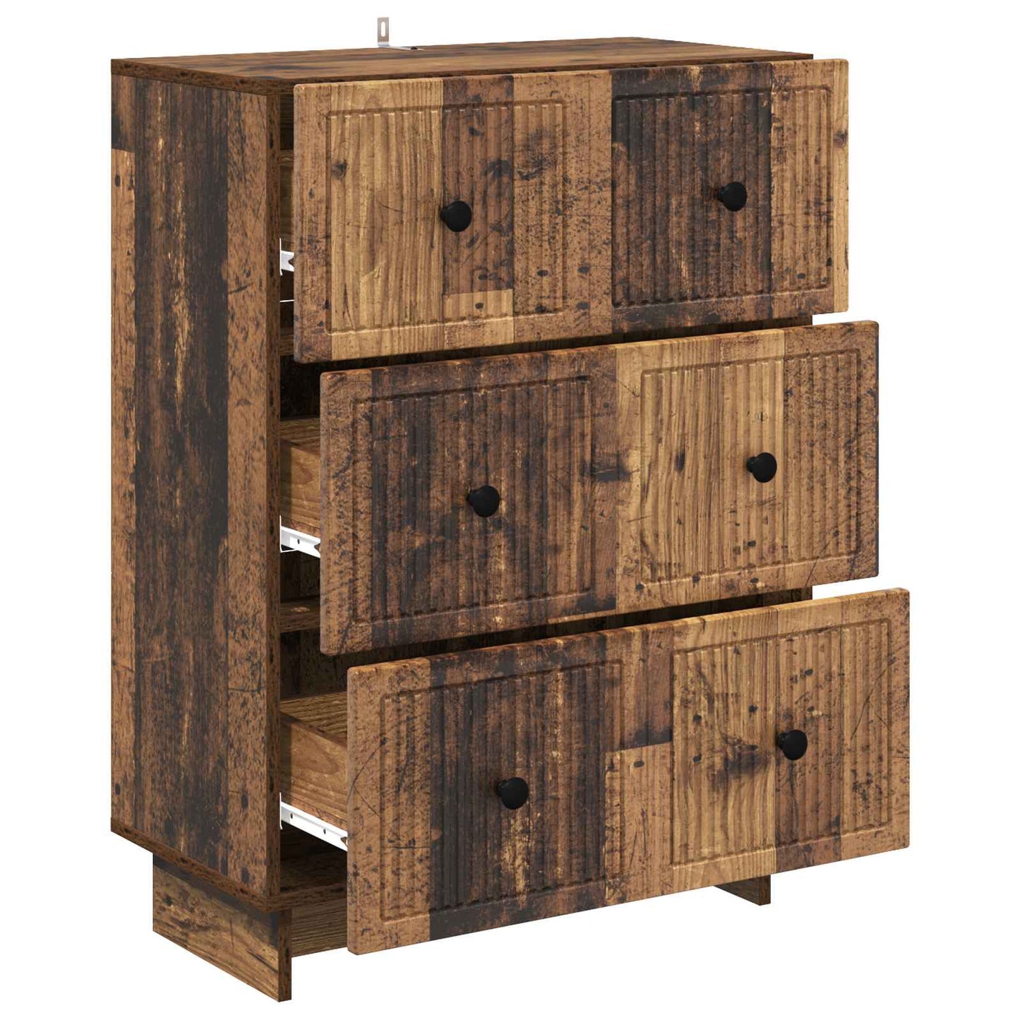 Drawer Cabinet Old Wood 66 x 34.5 x 90 cm Engineered Wood
