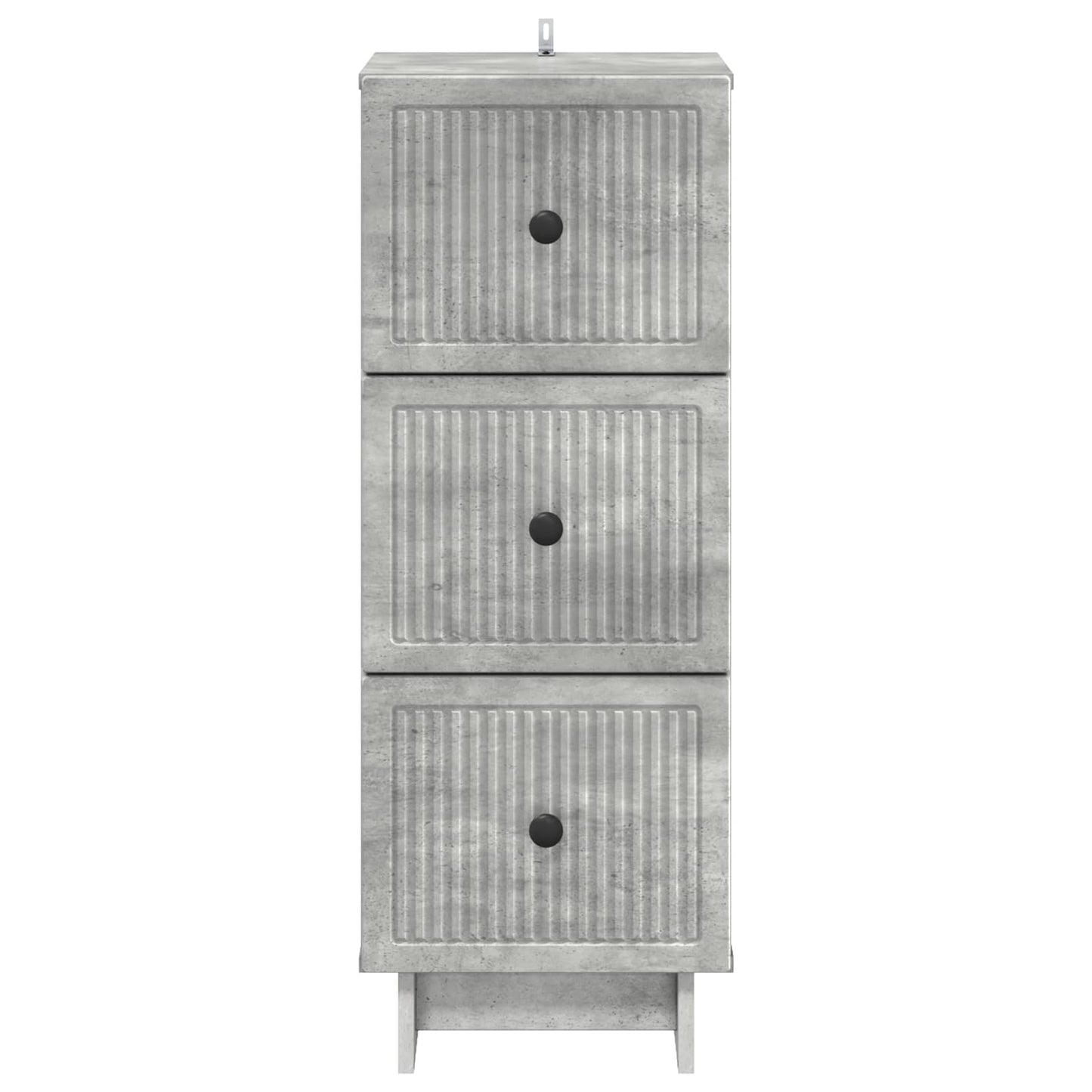 Drawer Cabinet Concrete Grey 33 x 34.5 x 90 cm Engineered Wood
