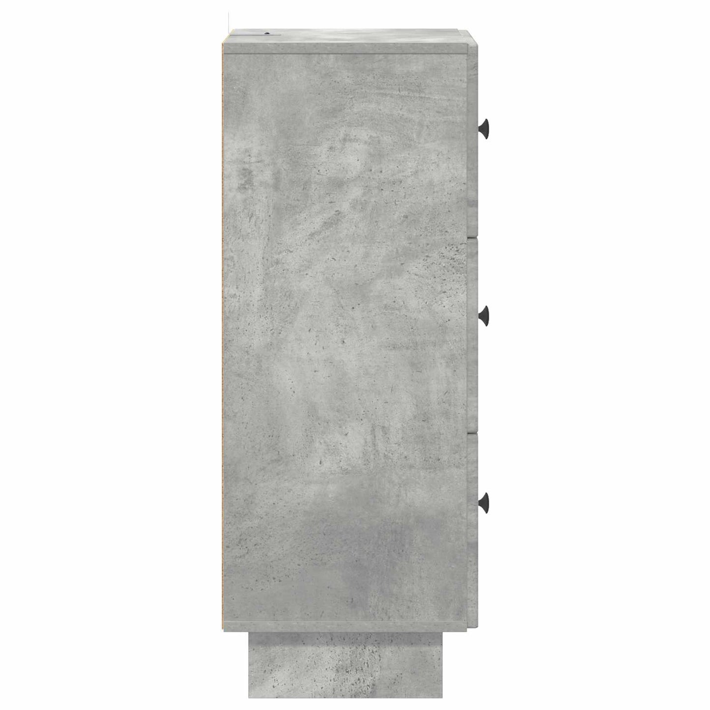 Drawer Cabinet Concrete Grey 33 x 34.5 x 90 cm Engineered Wood
