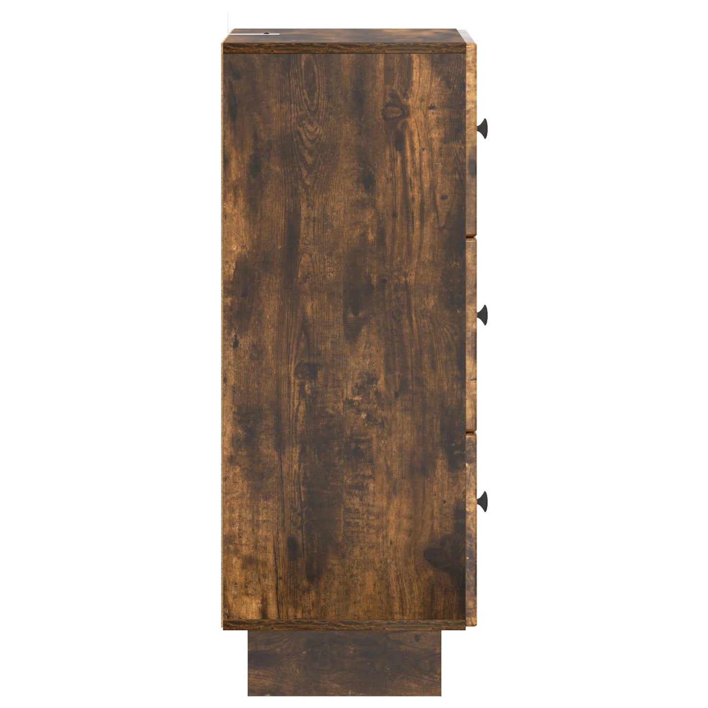Drawer Cabinet Smoked Oak 33 x 34.5 x 90 cm Engineered Wood
