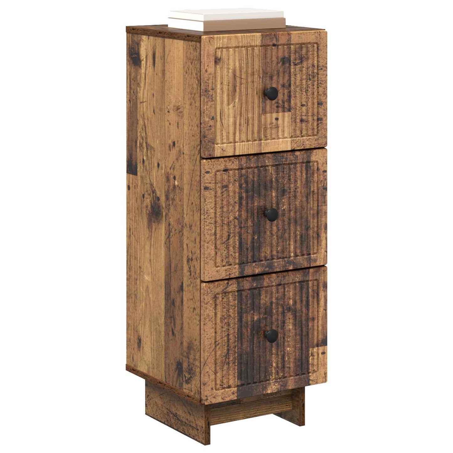 Drawer Cabinet Old Wood 33 x 34.5 x 90 cm Engineered Wood