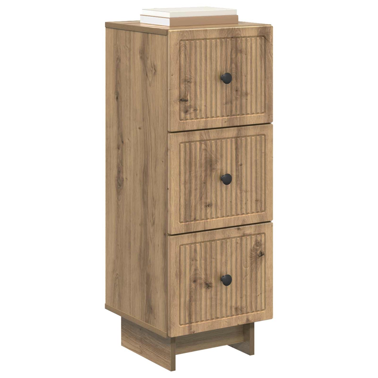 Drawer Cabinet Artisan Oak 33 x 34.5 x 90 cm Engineered Wood