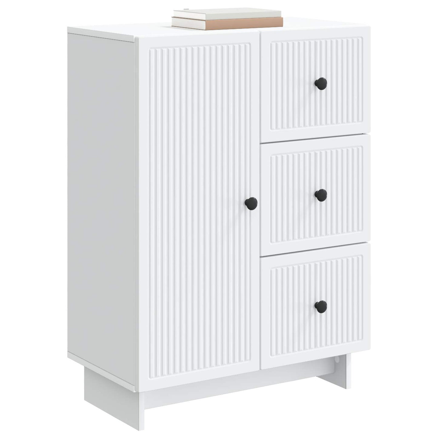 Sideboard White 66 x 34.5 x 90 cm Engineered Wood