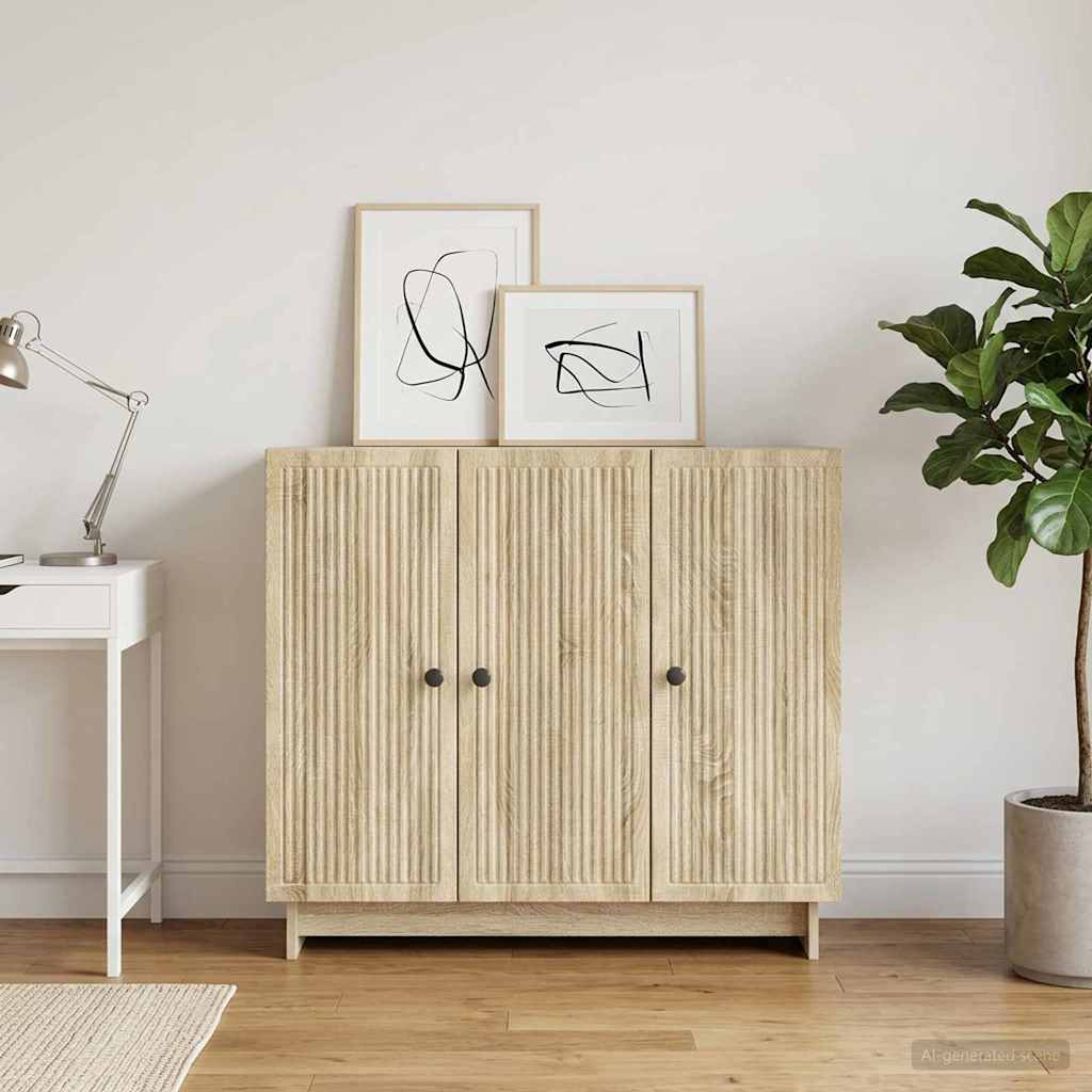 Sideboard Sonoma Oak 89 x 34.5 x 80 cm Engineered Wood