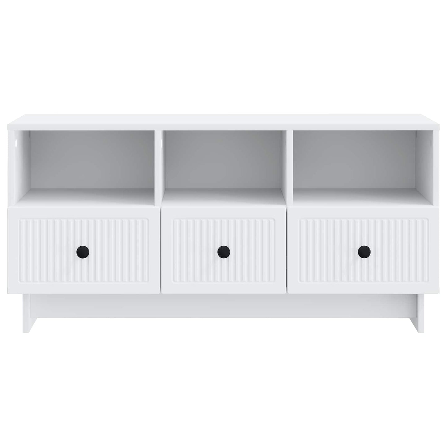 TV Cabinet with Drawer White 102 x 34.5 x 50 cm Engineered Wood