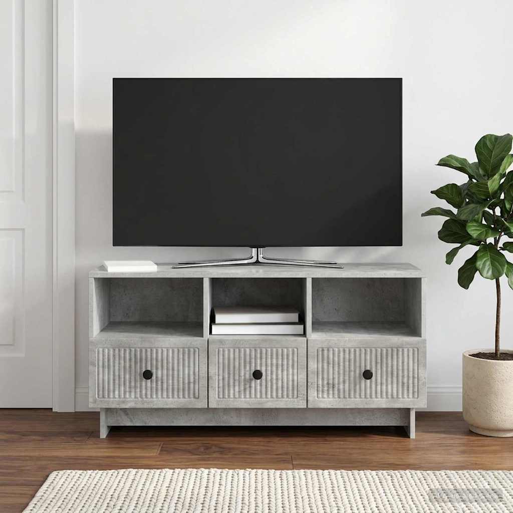TV Cabinet Concrete Grey 102 x 34.5 x 50 cm Engineered Wood