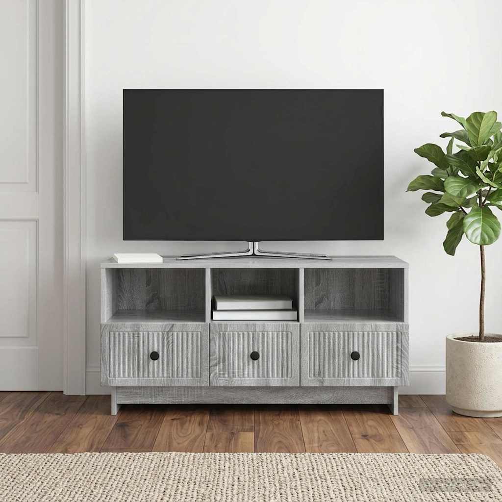 TV Cabinet Grey Sonoma 102 x 34.5 x 50 cm Engineered Wood