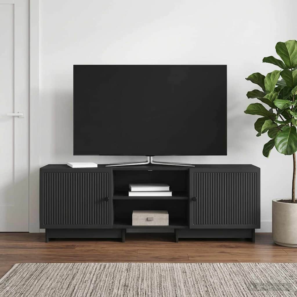 TV Cabinet 150 x 31 x 50 cm Black Engineered Wood