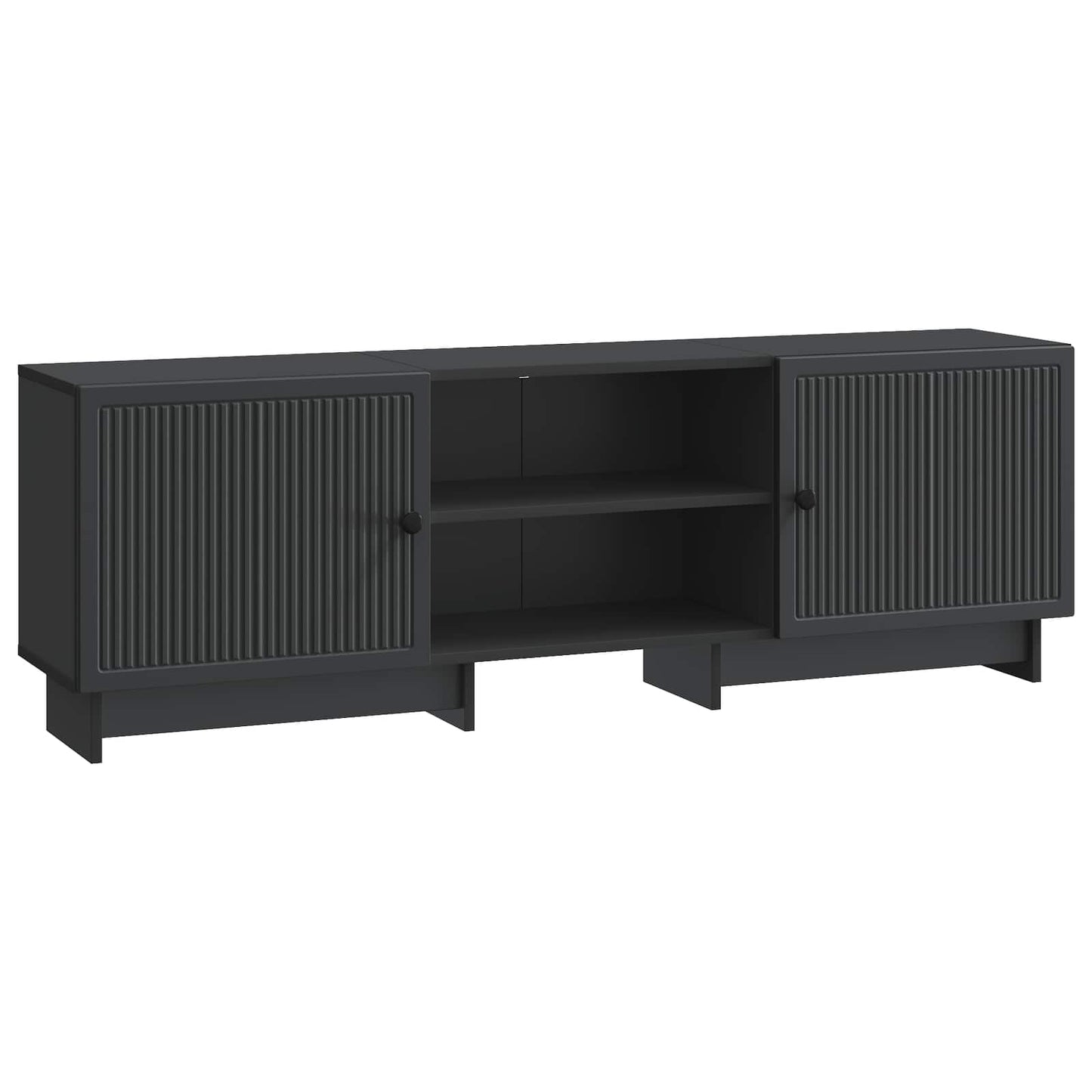 TV Cabinet 150 x 31 x 50 cm Black Engineered Wood