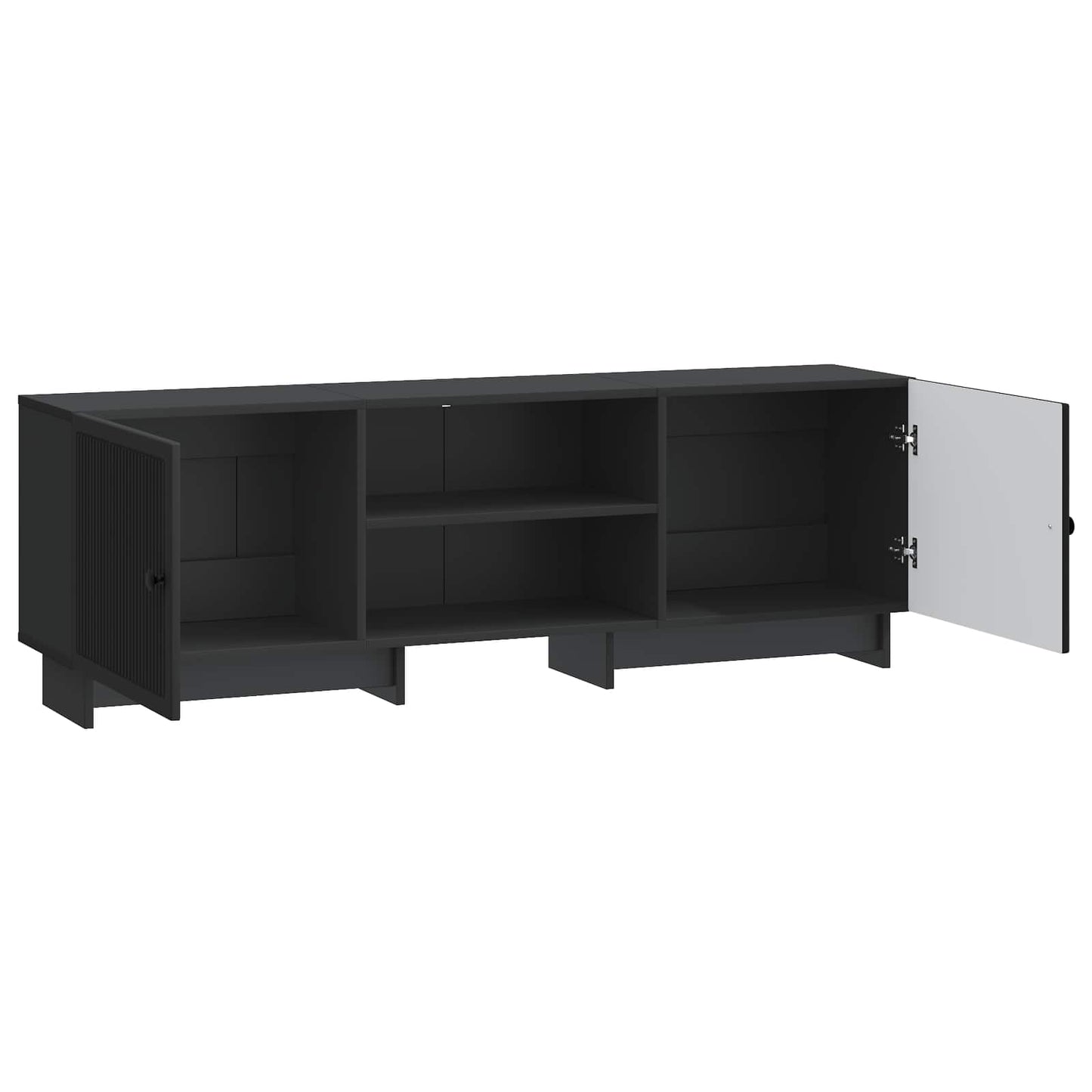 TV Cabinet 150 x 31 x 50 cm Black Engineered Wood