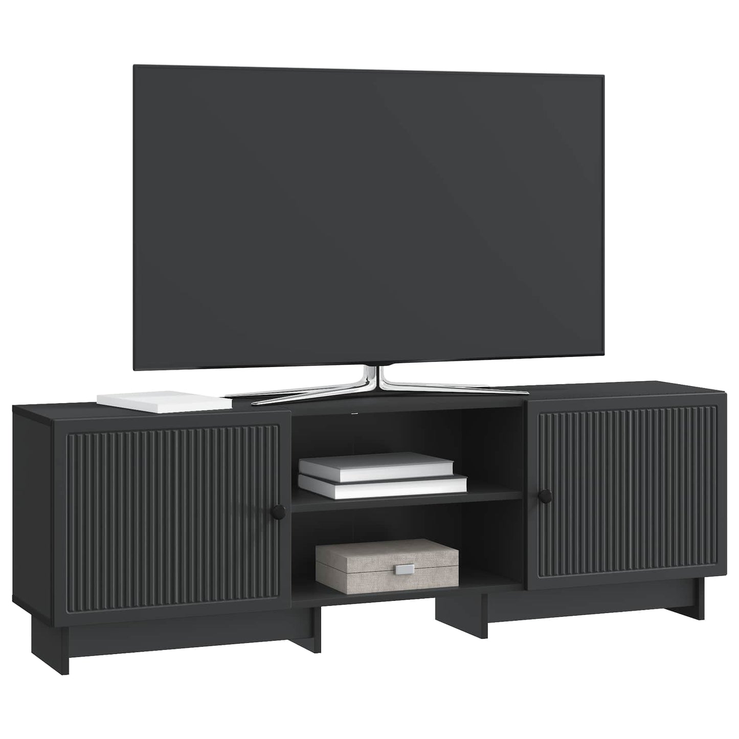 TV Cabinet Black 150 x 31 x 50 cm Engineered Wood