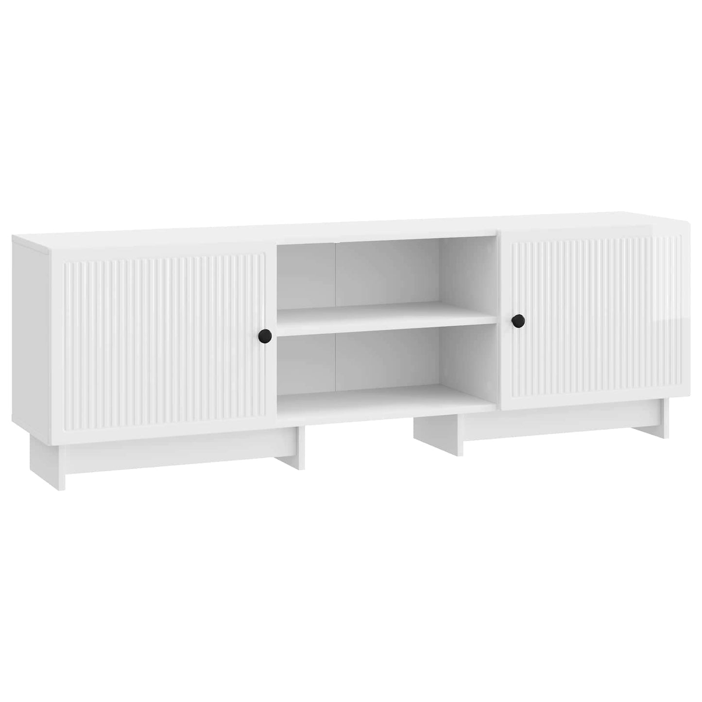 TV Cabinet 150 x 31 x 50 cm High Gloss White Engineered Wood