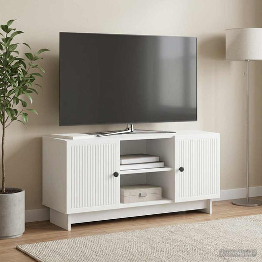 TV Cabinet 102 x 34.5 x 50 cm White Engineered Wood