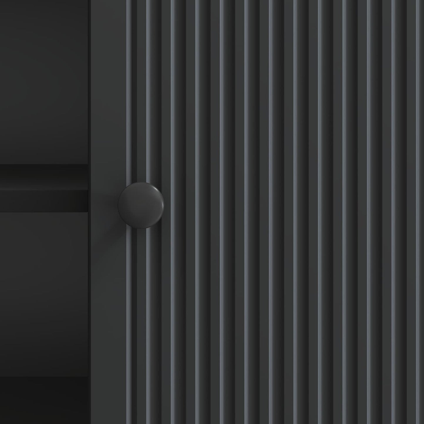 TV Cabinet 102 x 34.5 x 50 cm Black Engineered Wood