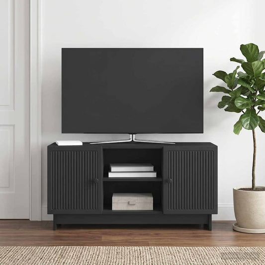 TV Cabinet 102 x 34.5 x 50 cm Black Engineered Wood
