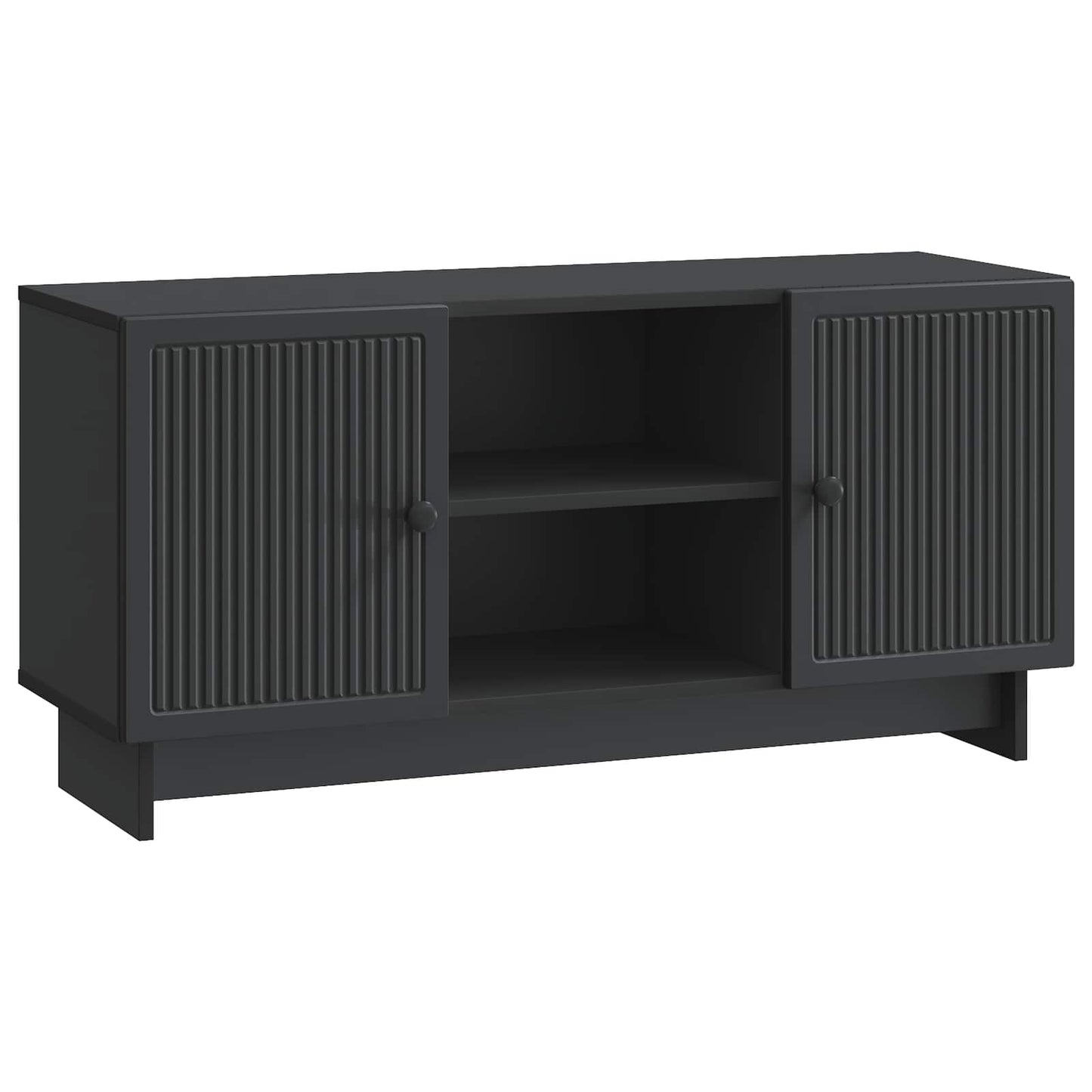 TV Cabinet 102 x 34.5 x 50 cm Black Engineered Wood