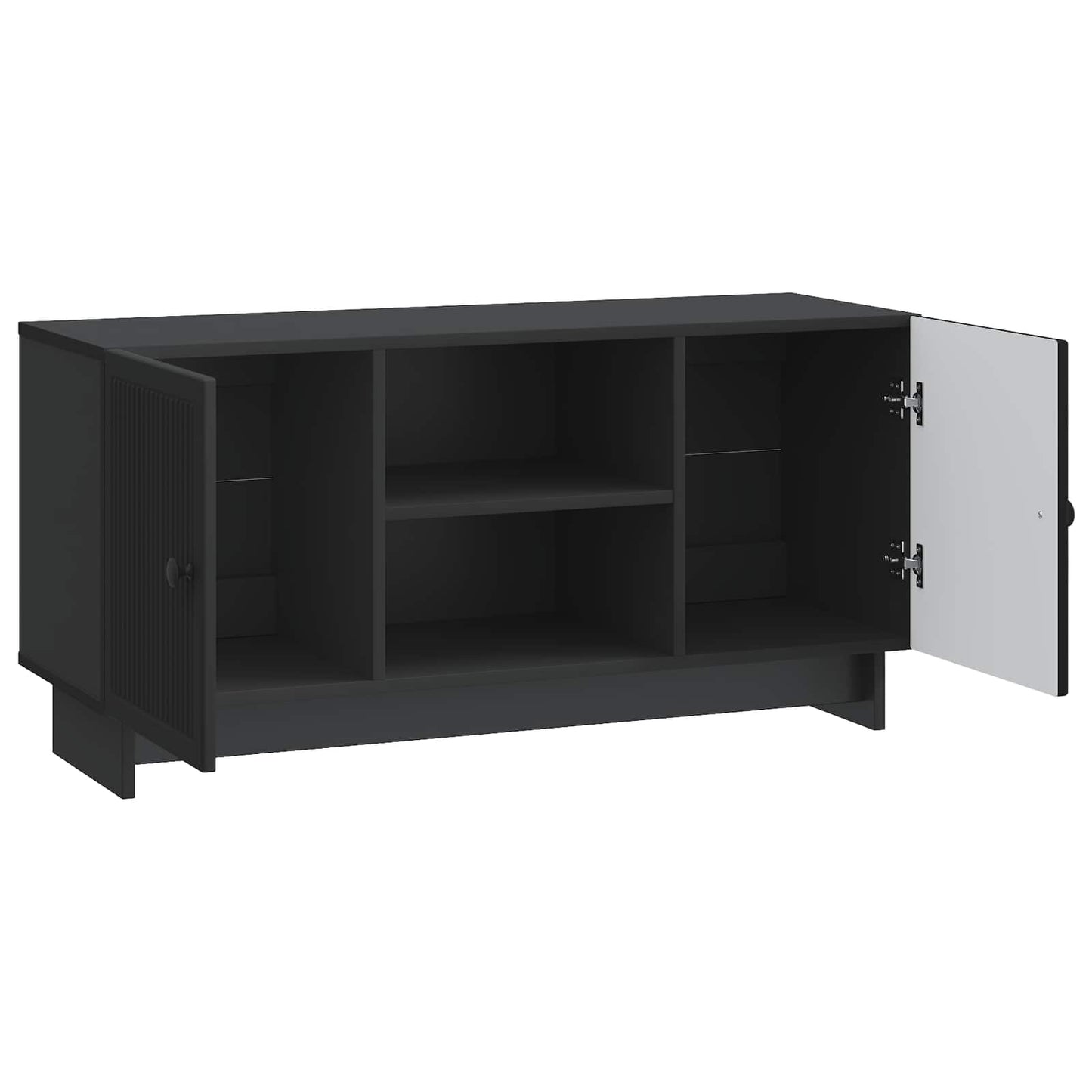 TV Cabinet 102 x 34.5 x 50 cm Black Engineered Wood