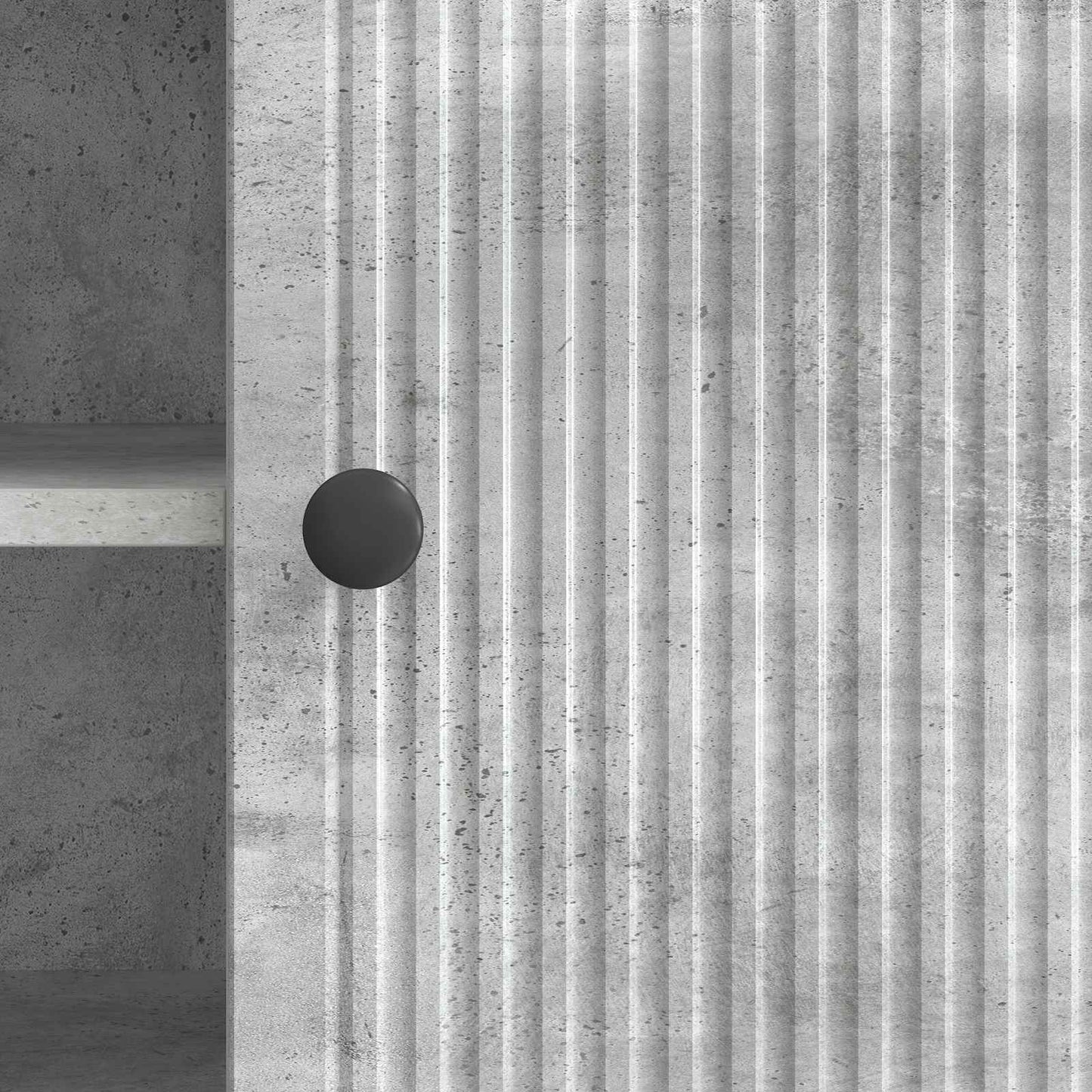 TV Cabinet 102 x 34.5 x 50 cm Concrete Grey Engineered Wood