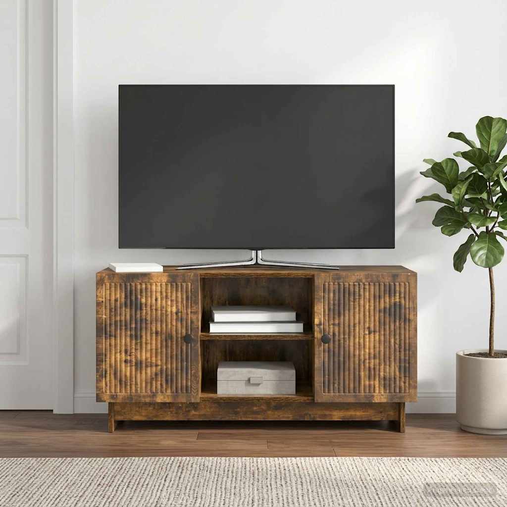 TV Cabinet 102 x 34.5 x 50 cm Smoked Oak Engineered Wood