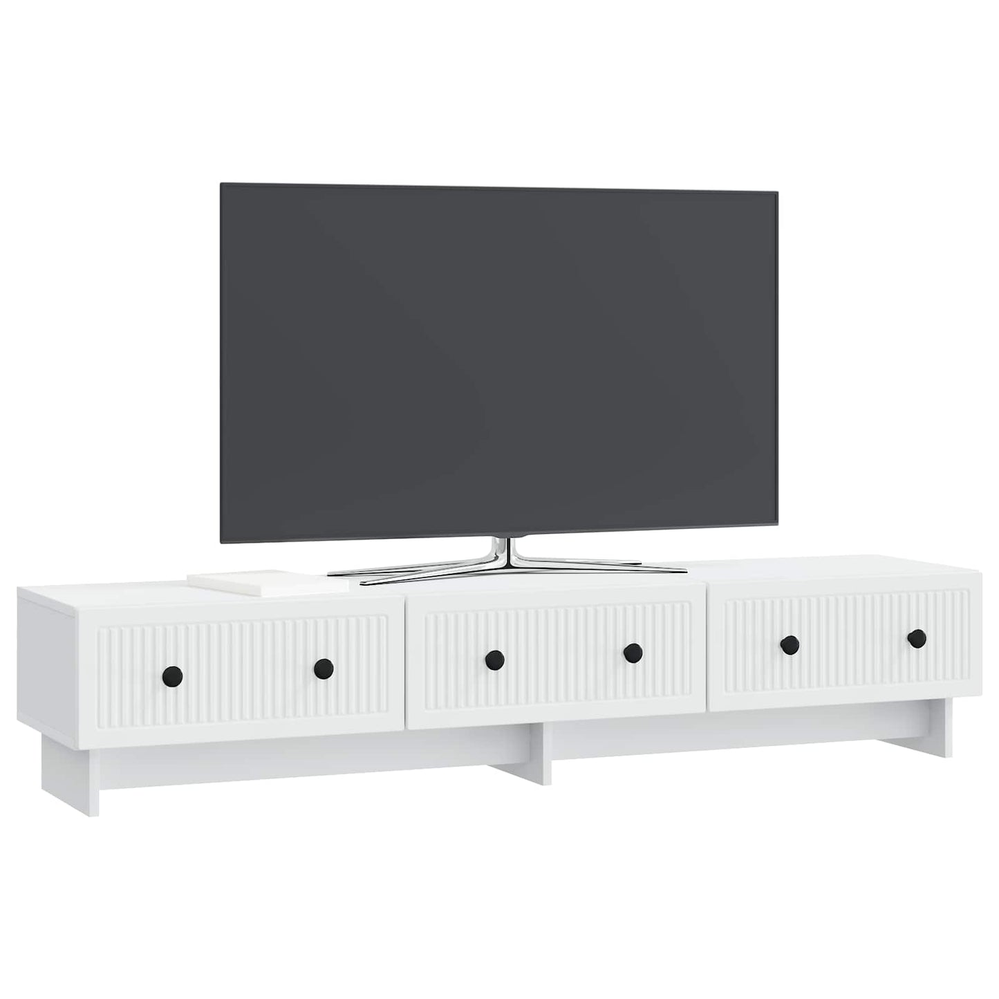 TV Cabinet with Drawer White 147 x 34.5 x 30 cm Engineered Wood