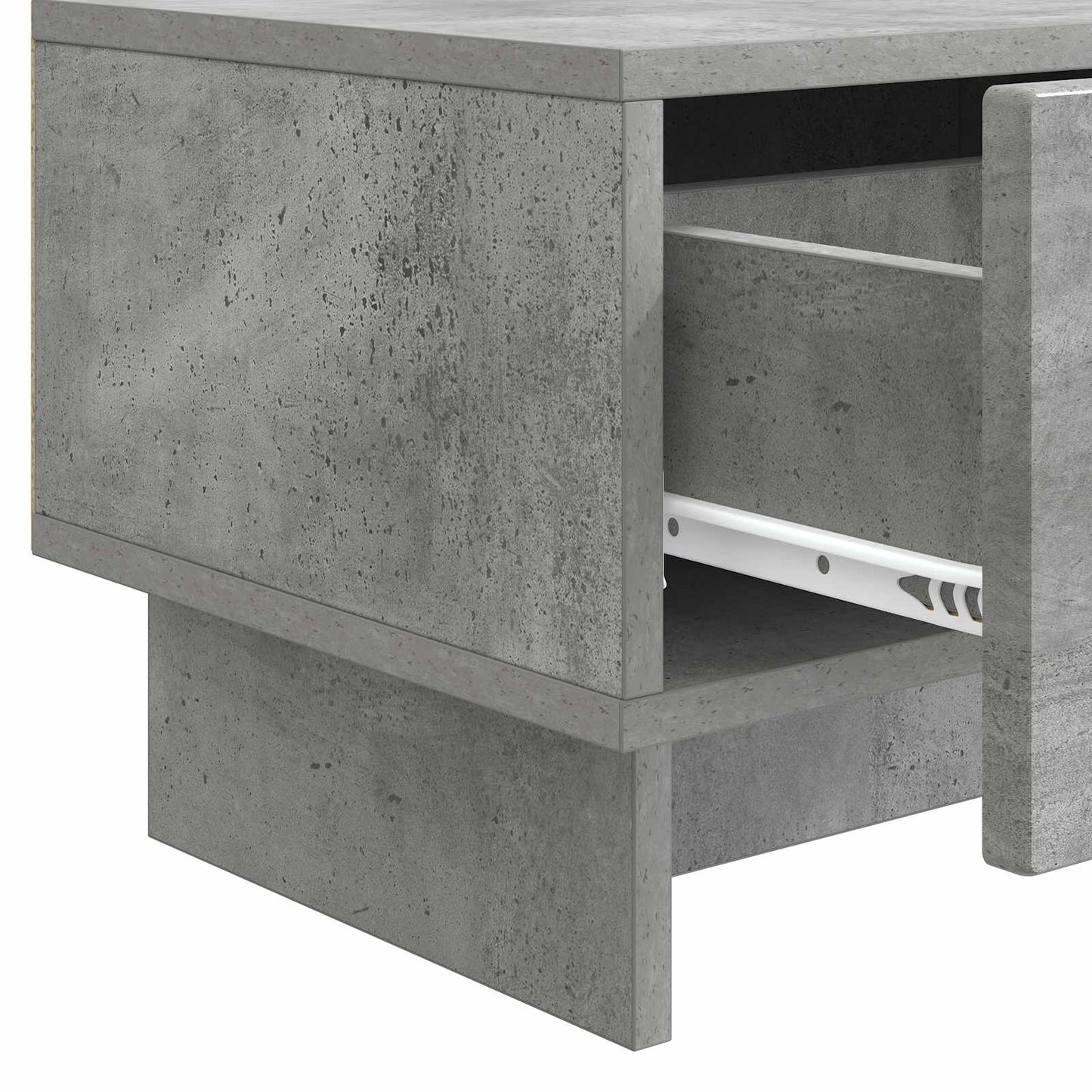 TV Cabinet Concrete Grey 147 x 34.5 x 30 cm Engineered Wood