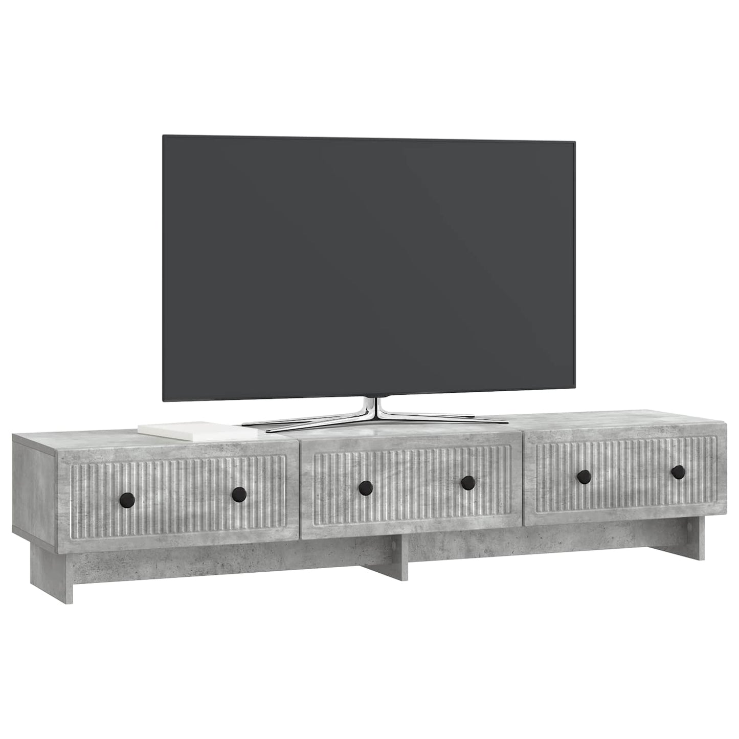 TV Cabinet Concrete Grey 147 x 34.5 x 30 cm Engineered Wood