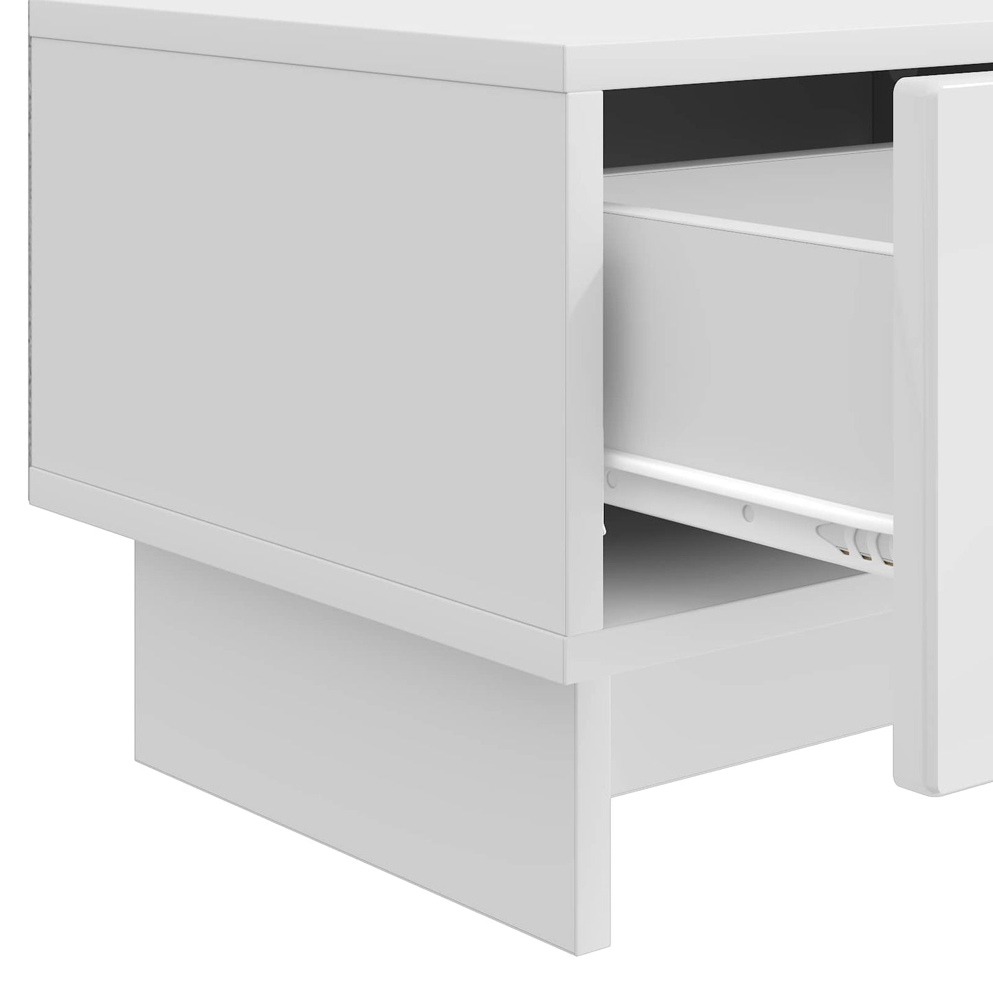 TV Cabinet High Gloss White 147 x 34.5 x 30 cm Engineered Wood