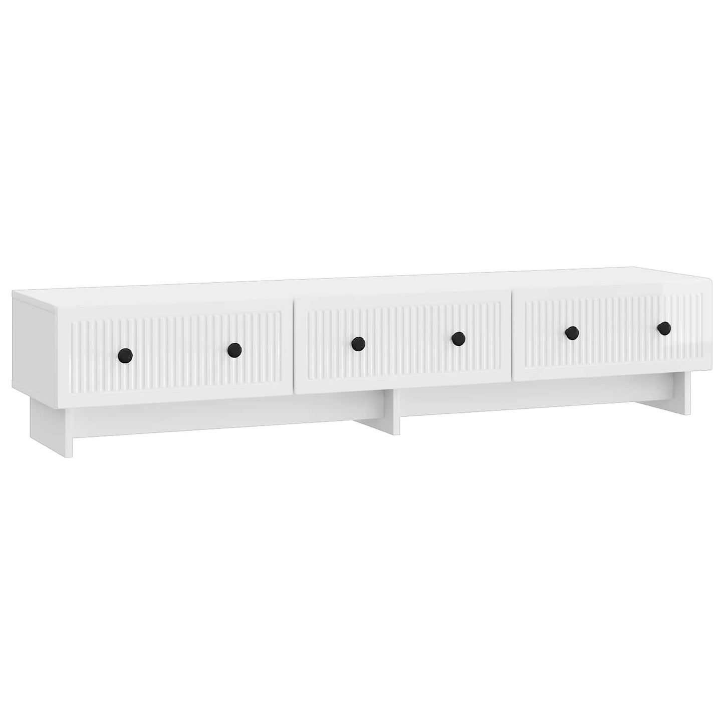 TV Cabinet High Gloss White 147 x 34.5 x 30 cm Engineered Wood
