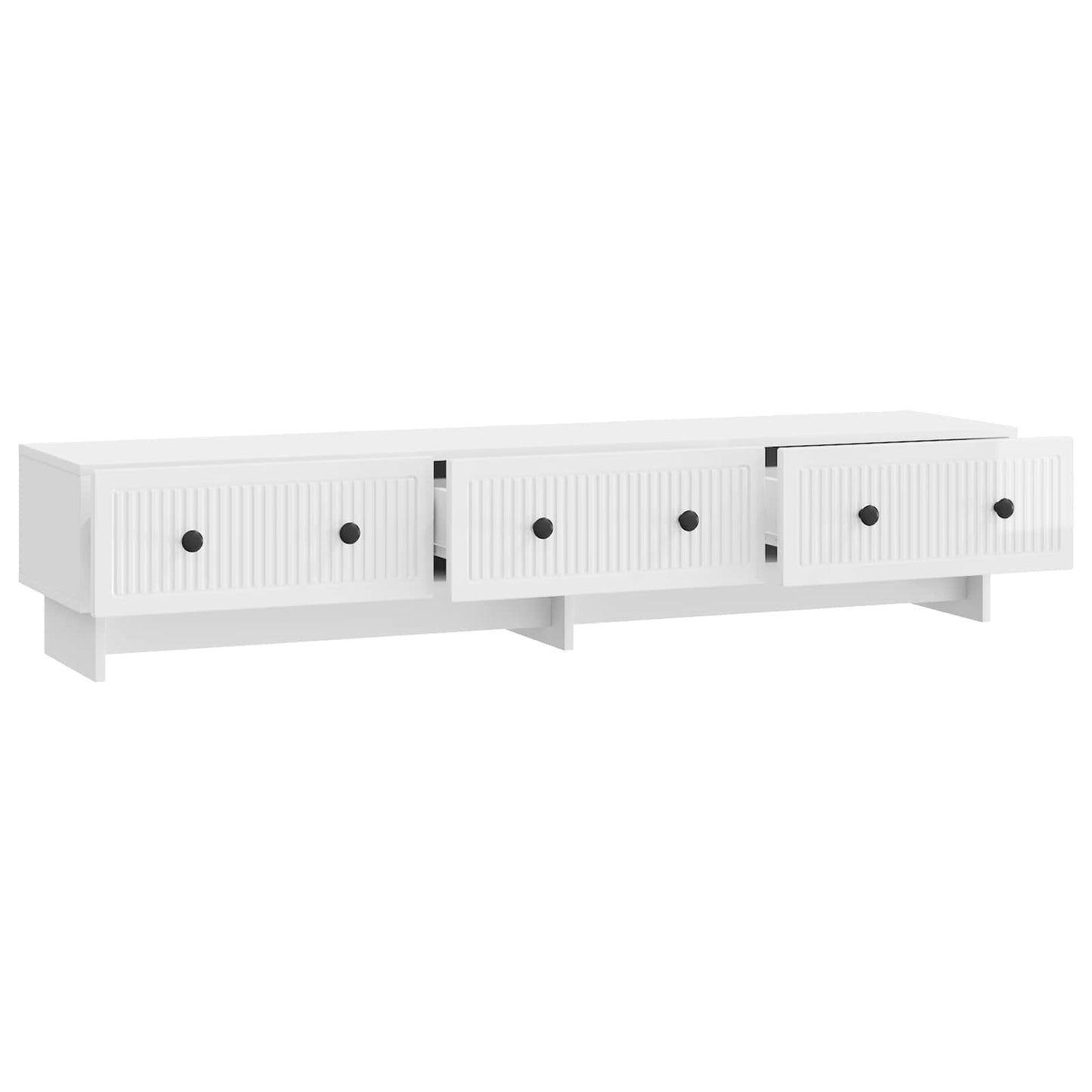TV Cabinet High Gloss White 147 x 34.5 x 30 cm Engineered Wood
