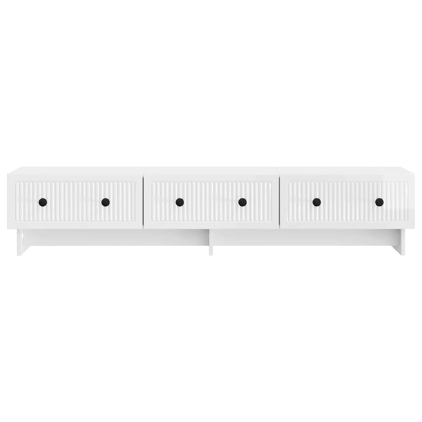 TV Cabinet High Gloss White 147 x 34.5 x 30 cm Engineered Wood